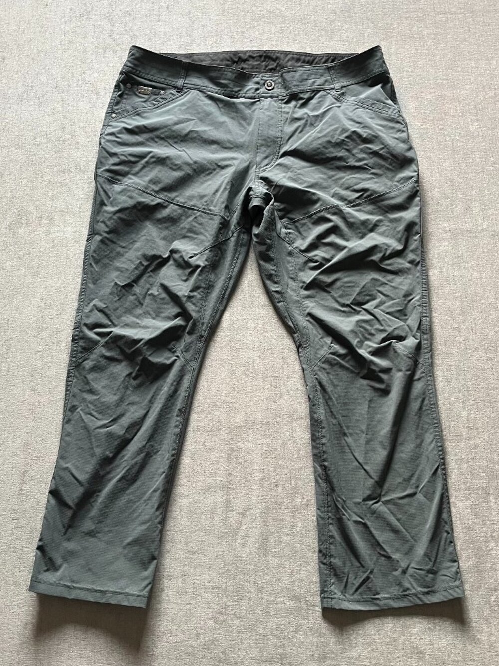 Kuhl Silencer Rogue Pants Men 40x30 Gray Ripstop Stretch Hiking Outdoor Nylon